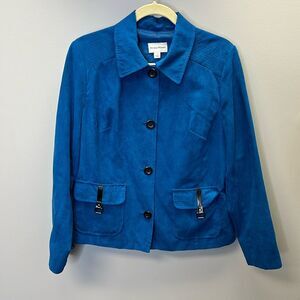Studio Works | Jacket| Blue Button Up | Size 14